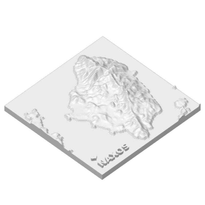 Naxos relief model