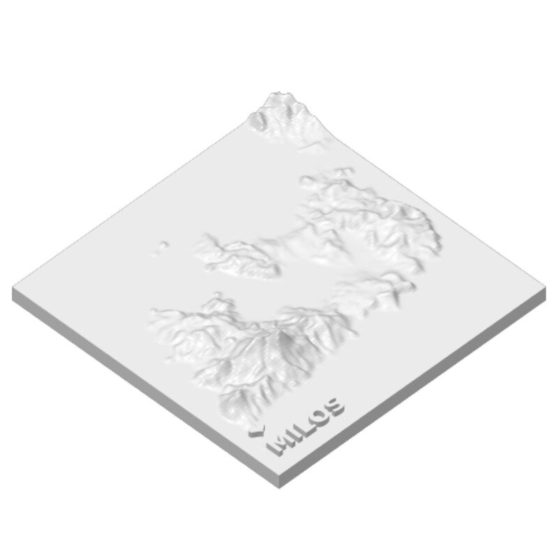 Milos relief model